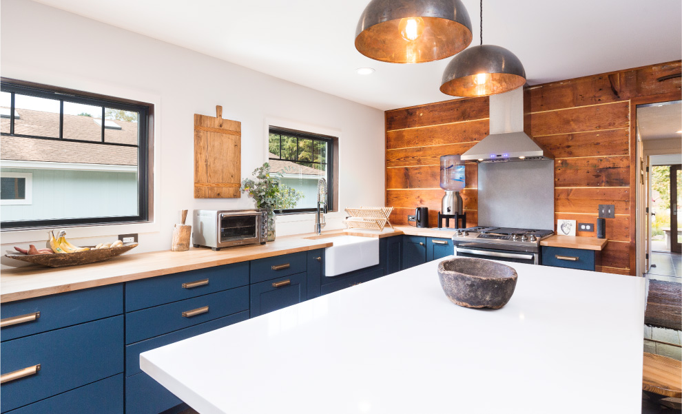 Navy Blue Chic Kitchen Cabinet Remodel Navy Blue Chic Kitchen Cabinet Remodel